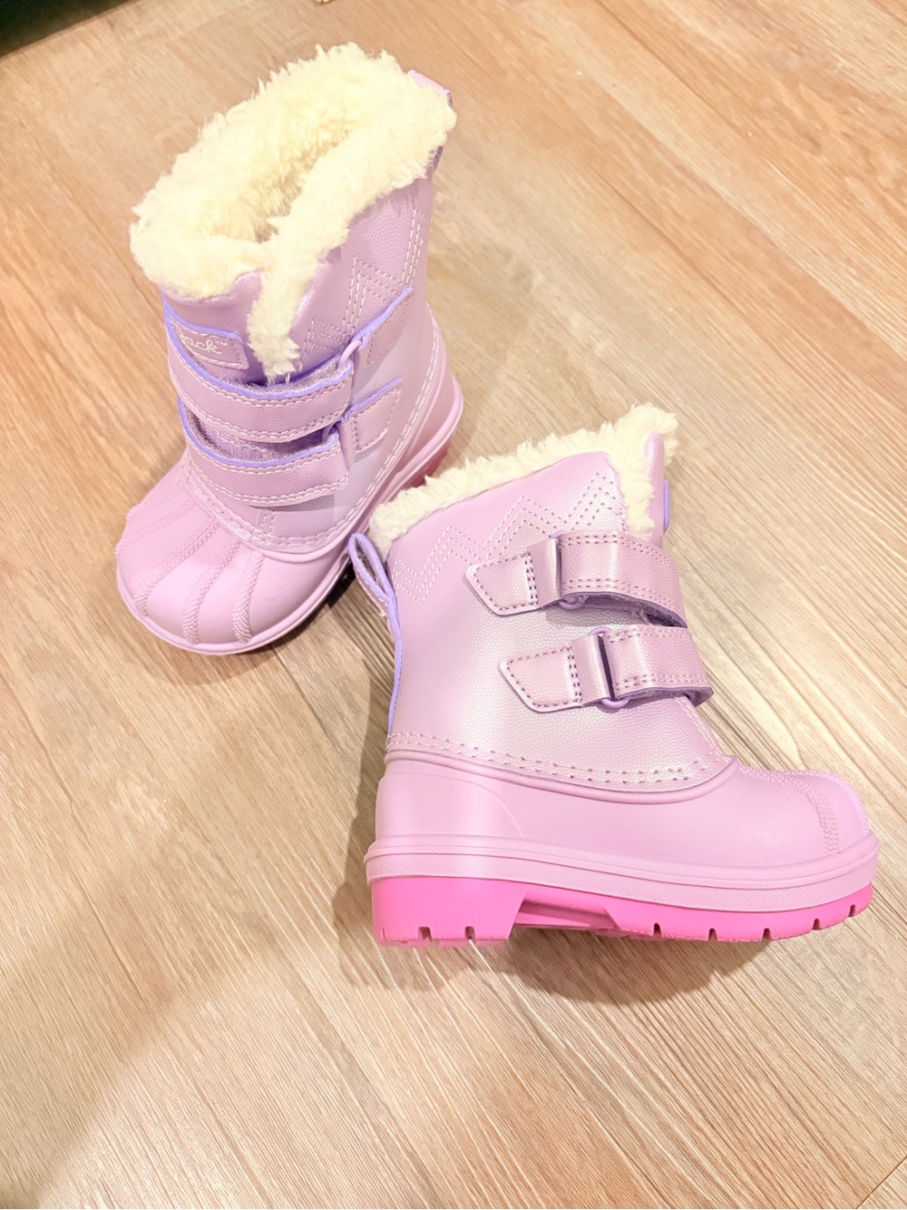 Cat & Jack Pink Girls' Faux-Fur Lined Winter Boots